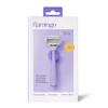 Flamingo Women's 5 Blade Razor: Lilac Razor Handle with Shower Holder + 2 Razor Blade Refills, 3 Piece Set view 1