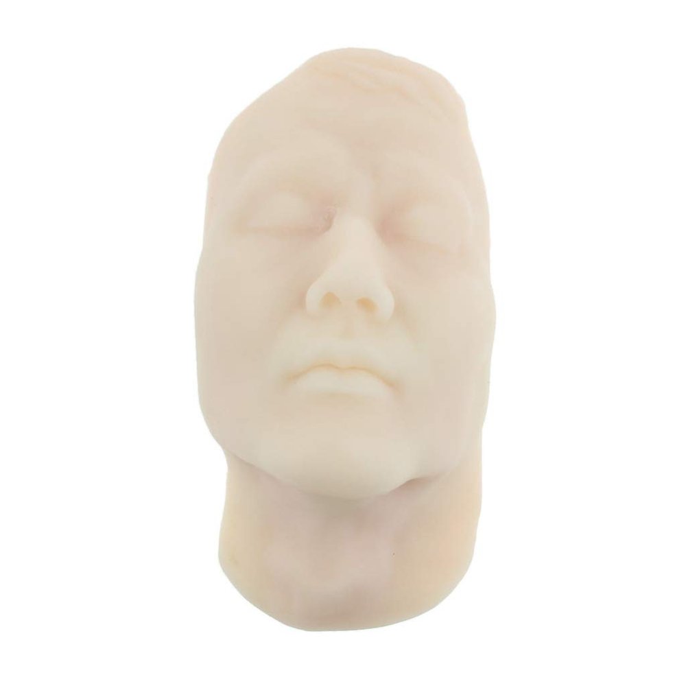 Backbayia Head Model Silicone Facial Teaching Model Mannequin Makeup Model for Massage Physiognomy