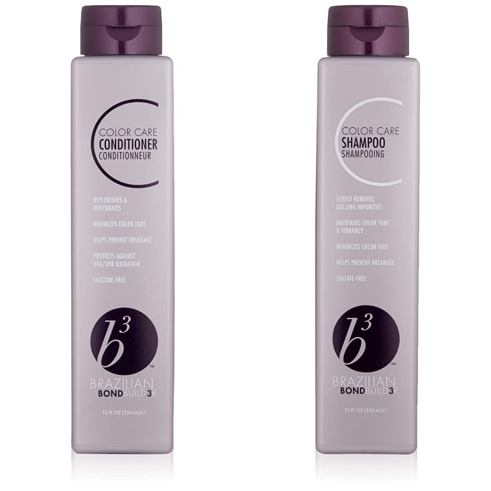 B3 BRAZILIAN BONDBUILDER Color Care Conditioner, 12 Fl Oz & B3 Brazilian Bondbuilder Color Care Shampoo, 12 Fl Oz