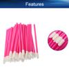 Bettomshin Disposable Lipstick Gloss Wands, Disposable Lip Brushes, Make Up Lip Brush, Lipstick Lip Gloss Wands Applicator Tool, with Soft Brush Head Makeup Kits, Rose Red Color, 50Pcs view 3