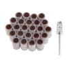 100Pcs 6.3mm Drum Sanding Band Nail Art Electric Drill Bits +1Pc Mandrel for Metal Woodworking Manicure Pedicure Polishing Tools DUO ER (Color : Grit M) view 1