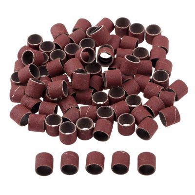 100Pcs 12.7mm Drum Sanding Bands for Nail Power Drills Accessories Manicure Pedicure Polishing Tools Grit 80 120 180 240 320 600 DUO ER (Color : Grit 180)