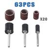 DUO ER 60Pcs Drum Sanding Bands Electric Nail Machine Nail Drill Bits Polish Remover Tool Accessory 3pcs 1/2 3/8 1/4" Mandrels view 2