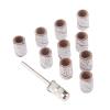 100Pcs 6.3mm Drum Sanding Band Nail Art Electric Drill Bits +1Pc Mandrel for Metal Woodworking Manicure Pedicure Polishing Tools DUO ER (Color : Grit C) view 4