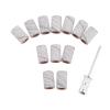 100Pcs 6.3mm Drum Sanding Band Nail Drill Bits 1Pc Band Mandrel 2.35 Shank Polishing for Metals Woods Dremel Accessories DUO ER (Grit : Grit C) view 4