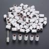 100Pcs 6.3mm Drum Sanding Band Nail Art Electric Drill Bits +1Pc Mandrel for Metal Woodworking Manicure Pedicure Polishing Tools DUO ER (Color : Grit F) view 3