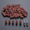 100Pcs 6.35mm Drum Sanding Bands for Nail Power Drills Accessories with 2Pcs Mandrel Nail Art Manicure Pedicure Polishing Tools DUO ER (Color : Grit 320) view 2