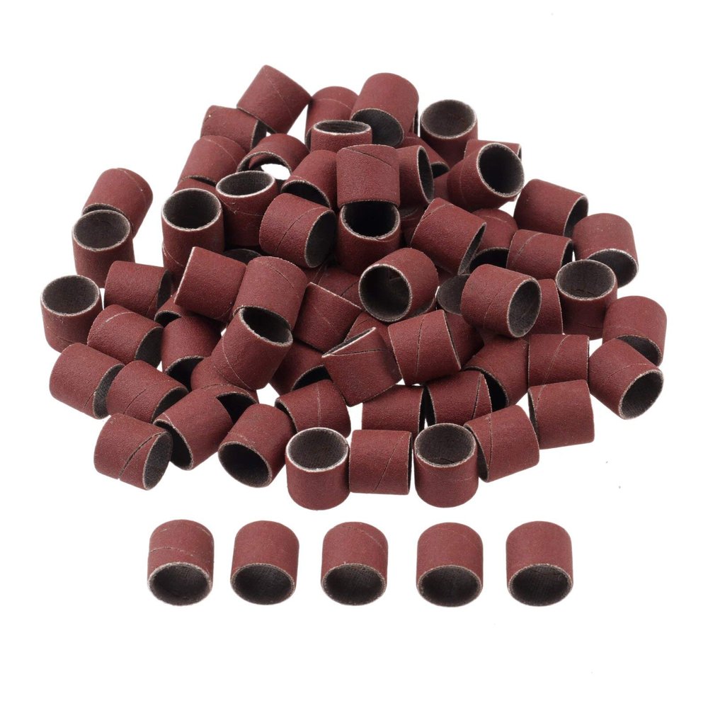 100Pcs 12.7mm Drum Sanding Bands for Nail Power Drills Accessories Manicure Pedicure Polishing Tools Grit 80 120 180 240 320 600 DUO ER (Color : Grit 320)