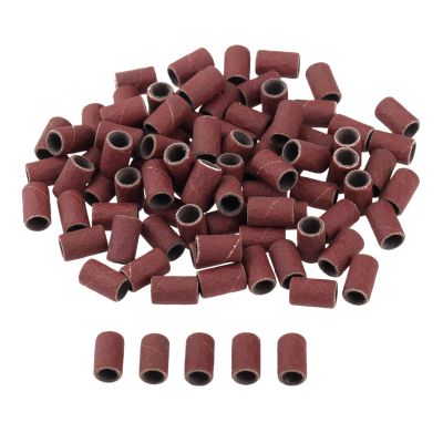 100Pcs 6.35mm Drum Sanding Bands for Nail Power Drills Accessories Manicure Pedicure Polishing Tools Grit 80 120 180 240 320 600 DUO ER (Color : Grit 320)