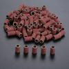 100Pcs 6.35mm Drum Sanding Bands for Nail Power Drills Accessories Manicure Pedicure Polishing Tools Grit 80 120 180 240 320 600 DUO ER (Color : Grit 320) view 2