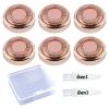 Flawless Replacement Heads Compatible with Finishing Touch Flawless Facial Hair Removal Gen 1 Rose Gold6PCSWith Cleaning Brush and Storage box view 1