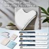 Rena Chris Gua Sha Facial Tools, Stainless Steel Guasha Tool for Acupuncture, Manual Massage Tool for Jawline Sculpting and Puffiness Reducing, Gua Sha Facial Massage Tool, Skin-Care Gift (Silver) view 2