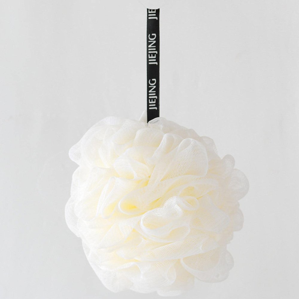 NA Clean New Bath Flower Bath Ball rubbing Bath foaming Bath Towel Bath Ball Plain Bath Flower White