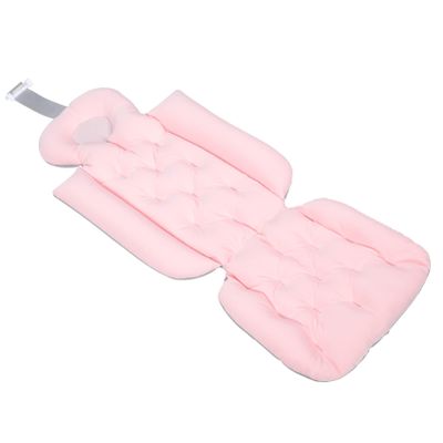 Bath Cushion Sitting Bath Children Bath Adult Bathtub Support Non Slip Bath Bathtub Neck Spa Accessories Pink Inflatable Bath Mat Polyester Newborn