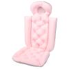 Bath Cushion Sitting Bath Children Bath Adult Bathtub Support Non Slip Bath Bathtub Neck Spa Accessories Pink Inflatable Bath Mat Polyester Newborn view 4
