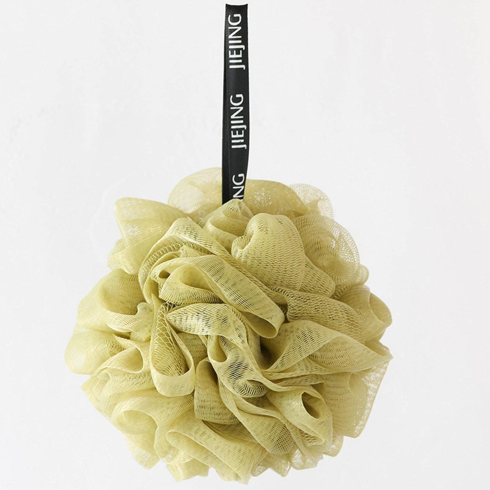 NA Clean New Bath Flower Bath Ball rubbing Bath foaming Bath Towel Bath Ball Plain Bath Flower Green