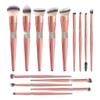 XIXIDIAN 14 pcs Diamond Encrusted Makeup Brushes Set Cosmetics Blending Tool Powder Foundation Blush Highlight Eyeshadow Eyebrow Eyelash Brush view 1