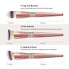 XIXIDIAN 14 pcs Diamond Encrusted Makeup Brushes Set Cosmetics Blending Tool Powder Foundation Blush Highlight Eyeshadow Eyebrow Eyelash Brush view 3
