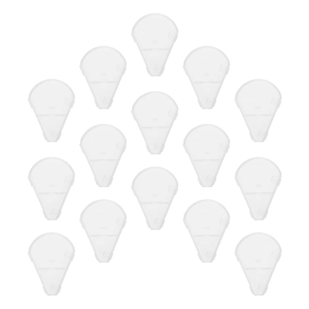 Beaupretty 15pcs Portable Fan-shaped Brush Bristle Protectors for Makeup Lightweight Cover for Travel Reusable Makeup Brush Cap Essential for Artists and Daily Use