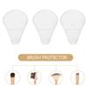 Beaupretty 15pcs Portable Fan-shaped Brush Bristle Protectors for Makeup Lightweight Cover for Travel Reusable Makeup Brush Cap Essential for Artists and Daily Use view 3