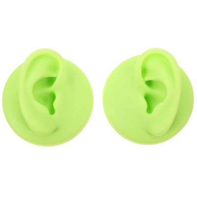 EXCEART Ear Silicone Molds Manikin Body Ear Display Model 2pcs Silicone Simulation Human Ear Model Ear Piercing Models Ear Practice Models Piercing Props Ear Statue Mannequin Tools