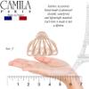 Camila Paris CP3051 2PK French Octopus Hair Clip for Women for Thick Volume Hair, Girls Hair Claw Clips Jaw Fashion Durable Styling Hair Accessories for Women, Strong Hold No Slip Grip, Made in France view 4