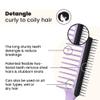 Tangle Teezer The Wide Tooth Comb for Curly Hair, Double-Sided Detangling Comb for All Hair Types, Wet and Dry Detangling, Lilac view 2