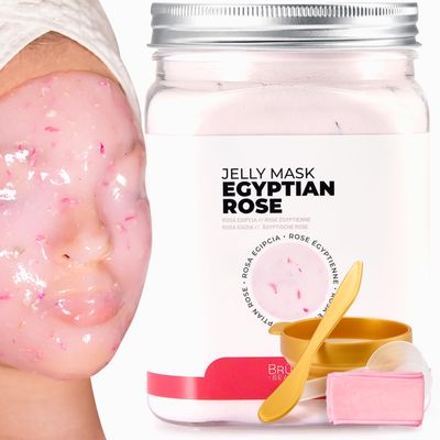 BRUN Jelly Mask Egyptian Rose Rubber Face Mask Peel-Off Jar