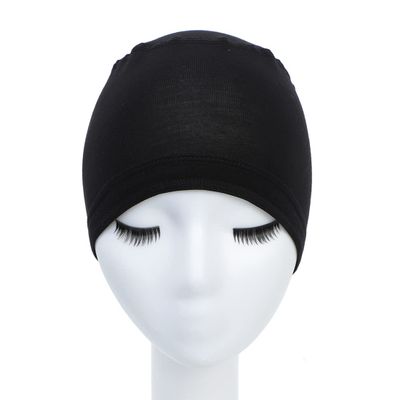 King Love Star Bamboo Wigs Cap for Women Bald Cap Soft Breathable Wigs Grip Cap Elastic Wig Cap for Wigs Even Cancer Chemotherapy Patients (Black)