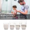 2 Pack Professional Peanut Replacement Blade, 4 Professional Peanut Clipper GuardsPrecision - Ground for Smooth Cutting Snap-On Compatible with Wahl Peanut Clippers & Trimmers #2068-300, White/Silver view 4