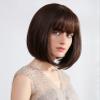 Short Brown Wig with Bangs Velma Wig for Women Short Straight Hair Wigs Cosplay Party Bob Cut Wig Costume Hair Wigs Dora Wig view 3