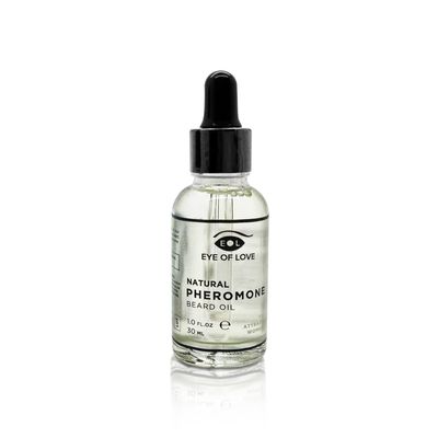 Eye of Love Natural Beard Oil for Men - Daily Facial Hair Softener with Argan, Jojoba Oils for Moisturized Skin, Reduced Frizz, Facial Grooming & Hydration Support (30ml/1fl oz)