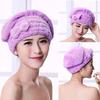 RTcald Microfiber Hair Drying Cap,Super Absorbent Quick Dry Hair Turban,Quick-Drying Hair Cap with Bow,Coral Fleece Soft Towel Cap,Elastic Bath Cap Turban (Yellow) view 2