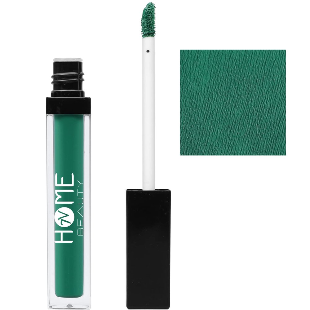 7V HOME BEAUTY Green Matte Liquid Lipstick, Long Lasting High Pigmented Non-stick Waterproof Green Lipstick (5ml, #726)