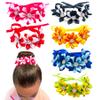 Pai Sence 6pcs/Pack Ballet Bun Wrap Flowers for Girls Ballerina Bun Wreath Headpiece Women Dancer Ladies Hair Accessories for Competitions Wedding Birthday Party Gift view 1