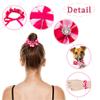 Pai Sence 6pcs/Pack Ballet Bun Wrap Flowers for Girls Ballerina Bun Wreath Headpiece Women Dancer Ladies Hair Accessories for Competitions Wedding Birthday Party Gift view 3