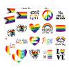 256PCS Pride Day Rainbow Tattoos  Love Gay LGBT Flag Stickers Parades Party Favors Supplies Decorations view 1