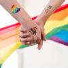 256PCS Pride Day Rainbow Tattoos  Love Gay LGBT Flag Stickers Parades Party Favors Supplies Decorations view 2