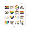 256PCS Pride Day Rainbow Tattoos  Love Gay LGBT Flag Stickers Parades Party Favors Supplies Decorations view 4