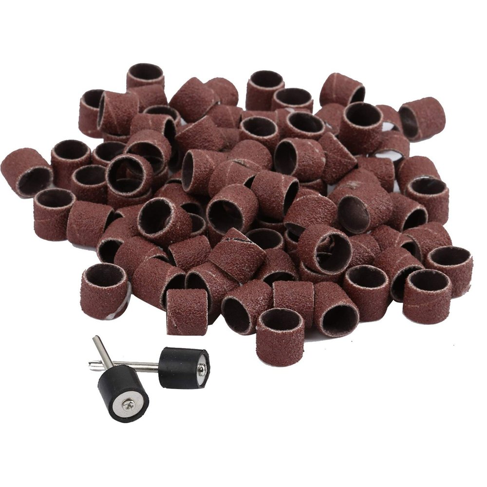 100 Pcs/Lot #80 Grit File Sand Piece Set Nail Art Professional Sanding Bands Polish Remover Manicure Pedicure Nail Tools DUO ER