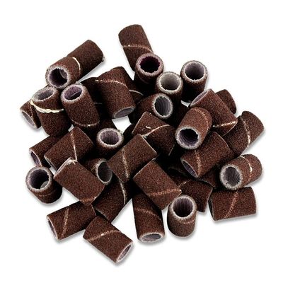 200pcs Kits Sanding Drum 180# 120# 80# Grit Replacement For Art Nail File Drill Abrasive Sleeves Tools Bands Bit DUO ER (Color : 120)
