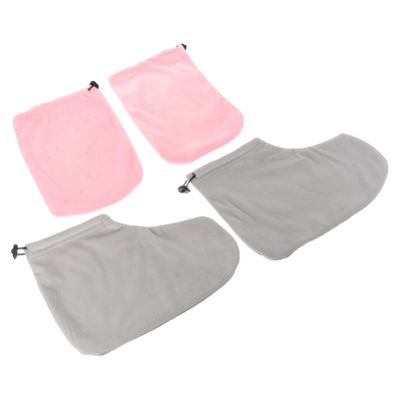 FOMIYES 1set Paraffin Wax Therapy Gloves and Foot Covers Insulated Hand and Foot Skin Treatment Elastic Band Design for Moisturizing and Heat Retention Soft and Washable