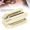 4 in 1 Eyebrow Pencil Sharpener, Multifunctional Gold Eyebrow Cosmetic Sharpening Auxiliary Tool view 3