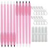 10pcs Disposable Microblading Pen with NANO Blade U18 .15mm with Pigment Applicator and Ring Perfect for Hair strokes (Pink U18-0.15mm) view 3
