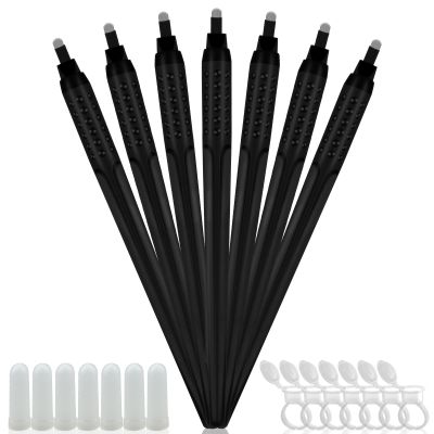 10pcs Disposable Microblading Manual Pen Microblades Nano Permanent Makeup 18U Blades 0.18mm with Ring (U18-0.18mm)