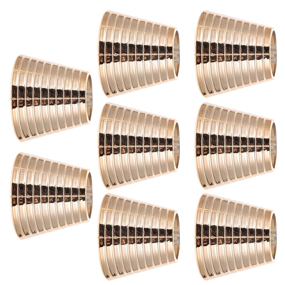 KALLORY 8pcs Ponytail Holder Cuffs Stylish Hair Accessories for Curly Thick Hair for Daily Use Parties and Weddings