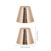 KALLORY 8pcs Ponytail Holder Cuffs Stylish Hair Accessories for Curly Thick Hair for Daily Use Parties and Weddings view 2