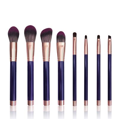XIXIDIAN Makeup Brushes-8 Pcs Purple Makeup Brushes Set Cute Soft Eyeshadow Eyebrow Brush Cosmetics Foundation Blush Contour Makeup Brushes Beauty Tools