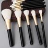 XIXIDIAN Makeup Brush Set, Premium Cosmetic Wood Handle Brushes 12pcs for Foundation Blending Blush Concealer Eye Shadow, Synthetic Fiber Bristles view 3