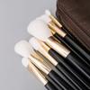 XIXIDIAN Makeup Brush Set, Premium Cosmetic Wood Handle Brushes 12pcs for Foundation Blending Blush Concealer Eye Shadow, Synthetic Fiber Bristles view 4